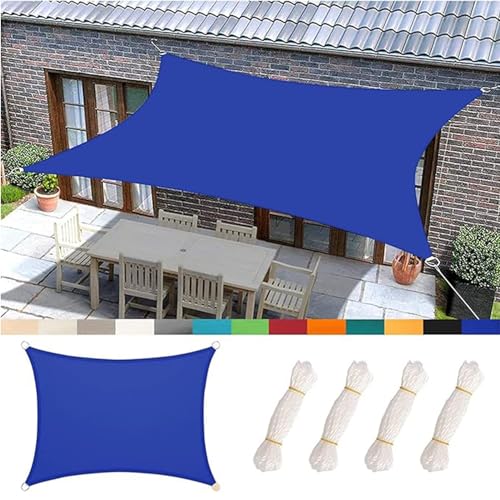 Sonnensegel Wasserdicht Rechteckig UV Schutz Sonnenschutz Markise Reißfest Wetterfest Garten Balkon Camping Outdoor Sonnensegel Für Schwimmbad Und Strand,D,300x500cm von GImLy