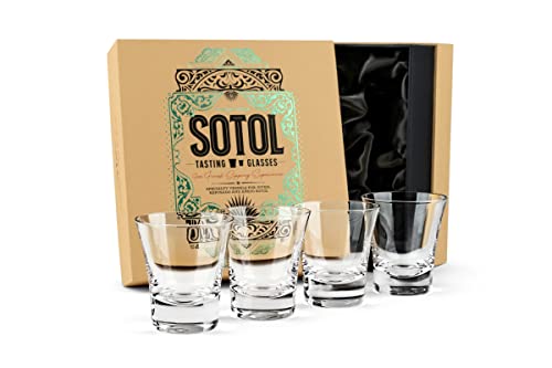 GLASSIQUE CADEAU Sotol Tequila-Gläser, 4 Stück, 170 ml von GLASSIQUE CADEAU