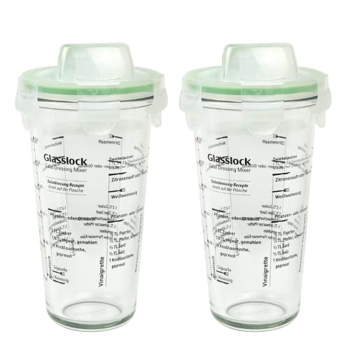 GLASSLOCK (2X PC-318-SD. 2X 450ml Shaker aus Glas - Shaker Typ - Bis 300ml beschriftet GLASSLOCK (2X PC-318-SD. 2X 450ml Shaker aus Glas - Shaker Typ - Bis 300ml beschriftet von GLASSLOCK