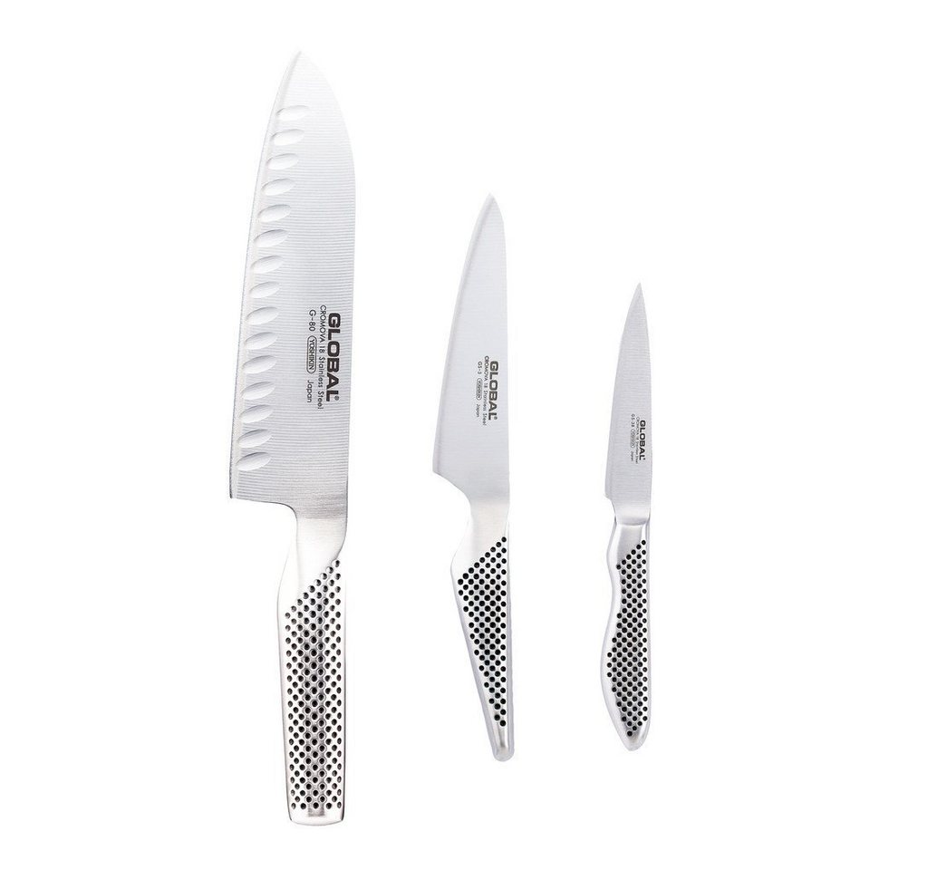 GLOBAL Messer-Set, Messerset 3-teilig G-80338 von GLOBAL