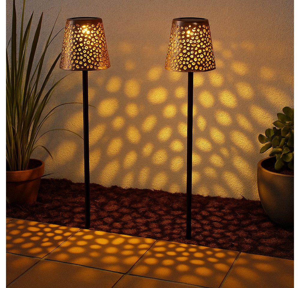 GLOBO LIGHTING LED Solarleuchte, LED-Leuchtmittel fest verbaut, 2x LED Solar Steckleuchte Garten Solarlampe Außen Solar Stecklampe GLOBO LIGHTING LED Solarleuchte, LED-Leuchtmittel fest verbaut, 2x LED Solar Steckleuchte Garten Solarlampe Außen Solar Stecklampe von GLOBO LIGHTING