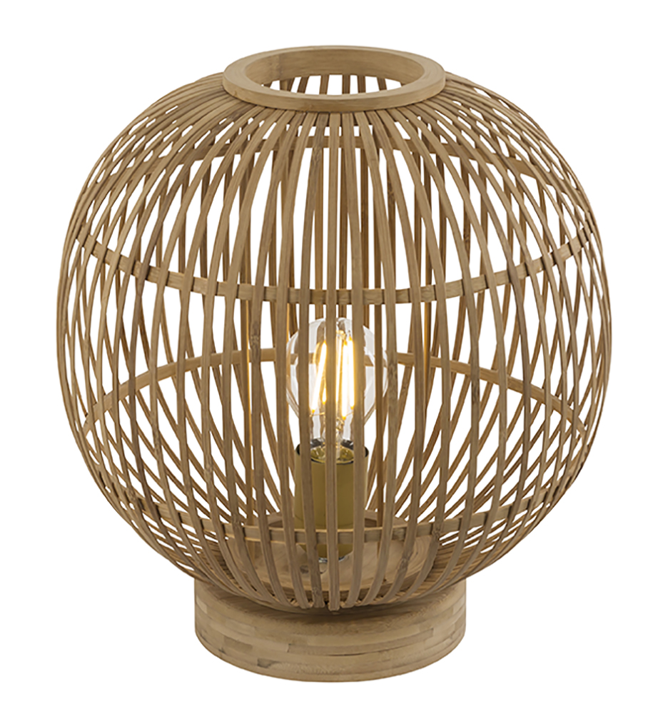 Globo Hildegard Tischleuchte natur E27 mit Schalter 30x33,5cm von GLOBO Lighting