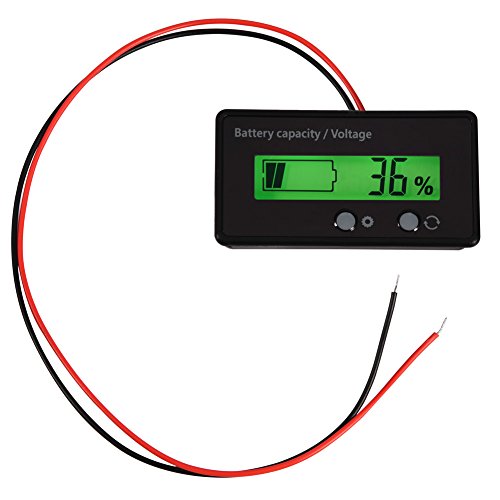 Batterieanzeige, LCD-Display Hintergrundbeleuchtung Universelle Wasserdichte Kapazität Voltmeter Tester Voltmeter GY-6S MEHRWEG VERPAKUNG von GLOGLOW