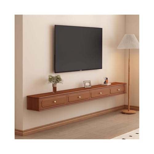 GODFSAHG TV-Ständer, schwimmender TV-Ständer für unter dem Fernseher, Vintage-Luxus-Zentrum mit Stauraum, schmaler TV-Schrank aus Holz mit Schubladen, platzsparende Wohnzimmermöbel (220 x 24 x 20 cm) GODFSAHG TV-Ständer, schwimmender TV-Ständer für unter dem Fernseher, Vintage-Luxus-Zentrum mit Stauraum, schmaler TV-Schrank aus Holz mit Schubladen, platzsparende Wohnzimmermöbel (220 x 24 x 20 cm) von GODFSAHG