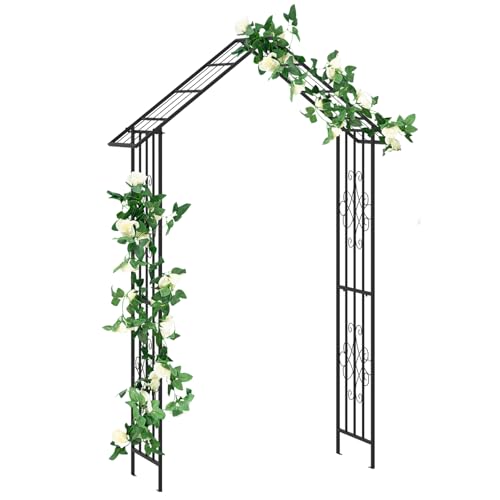GOPLUS Gartenbogen, Rosenbogen aus Metall, Torbogen für Kletterpflanzen, Metallbogen mit Spitzen, Rankbogen Rankhilfe Pergola Hochzeitsbogen für Garten & Hochzeit, 140 x 40 x 223 cm GOPLUS Gartenbogen, Rosenbogen aus Metall, Torbogen für Kletterpflanzen, Metallbogen mit Spitzen, Rankbogen Rankhilfe Pergola Hochzeitsbogen für Garten & Hochzeit, 140 x 40 x 223 cm von GOPLUS