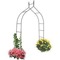 GOPLUS Metall Rosenbogen, Torbogen mit Spitzen, Gartenbogen, aus Eisen, Pulverbeschichtet, Wetterfest, Antik,für Kletterpflanzen, für Garten Hochzeit GOPLUS Metall Rosenbogen, Torbogen mit Spitzen, Gartenbogen, aus Eisen, Pulverbeschichtet, Wetterfest, Antik,für Kletterpflanzen, für Garten Hochzeit von GOPLUS