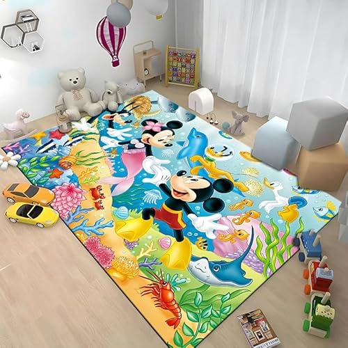 GOUDAQU Cartoon Muster Wohnzimmer Sofa Teppich Yogamatte Schlafzimmer Zuhause kreativer Sturz Teppich 40x60cm von GOUDAQU