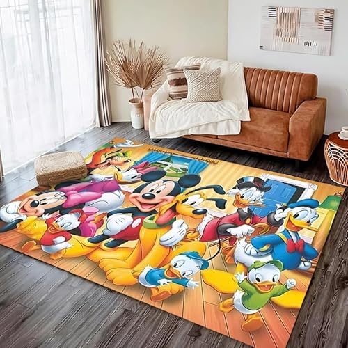 GOUDAQU Cartoon Muster Wohnzimmer Sofa Teppich Yogamatte Schlafzimmer Zuhause kreativer Sturz Teppich 40x60cm von GOUDAQU