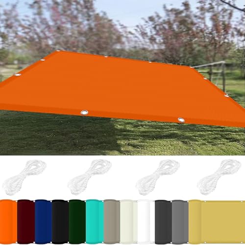 Sonnensegel Schattenspender 0.6 x 2.5 m 98% UV Schutz Sonnenschutz Netz Schattierungsnetz mit Ösen Und Kordel Reißfest für Balkon Terrasse Garten Camping, Orange von GOUSAILS