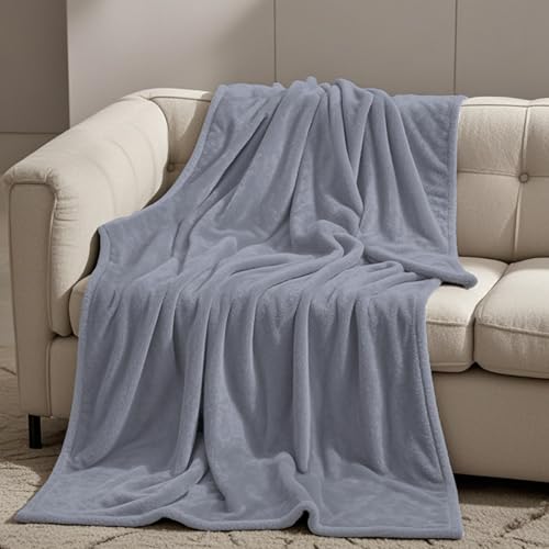 GOUTUI Weiche Kuscheldecke 130 x 200 cm Cashmere Feeling Couch Blanket Falten Beständig/Anti-Verfärben für Sofa Schlafzimmer, Hellgrau GOUTUI Weiche Kuscheldecke 130 x 200 cm Cashmere Feeling Couch Blanket Falten Beständig/Anti-Verfärben für Sofa Schlafzimmer, Hellgrau von GOUTUI