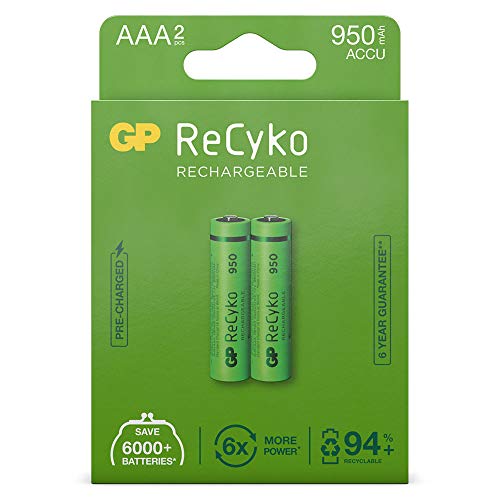 GP Batteries ReCyko+ HR03 Micro (AAA)-Akku NiMH 950 mAh 1.2V 2St. von GP