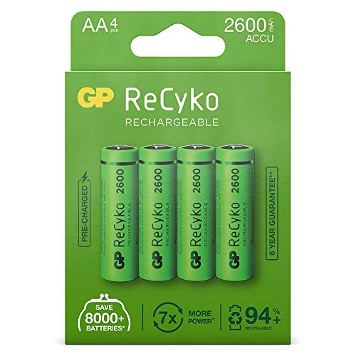 GP Batteries ReCyko+ HR06 Mignon (AA)-Akku NiMH 2600 mAh 1.2V 4St. von GP