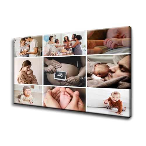 GP TONER Ihr BILD auf Leinwand Personalisierte Multi Foto EIGENES FOTO Geschenke Wunschmotiv Kunstdruck Bild Collage Foto 40x30 von GP TONER