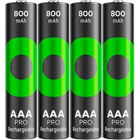 4 GP Akkus ReCyko+ PRO Micro AAA 800 mAh von GP