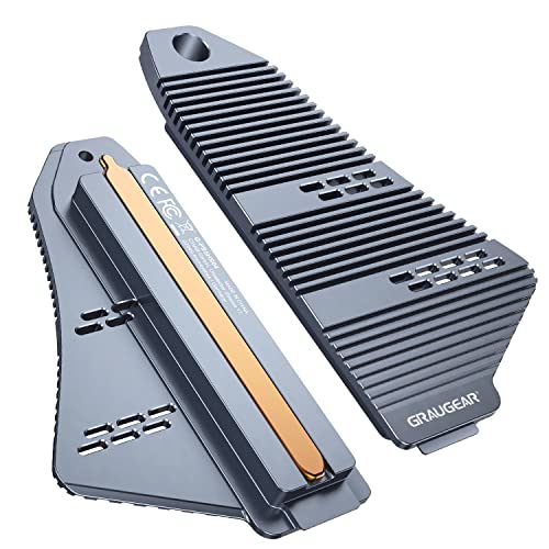 GRAUGEAR | Heatpipe-Kühlköper Kit | für PlayStation®5 Speichererweiterung | Heatsink für M.2 NVMe SSD | Länge 22110,2280,2260,2242,2230 | 4x Wärmeleitpads inkl. | G-PS5HS04 von GRAUGEAR