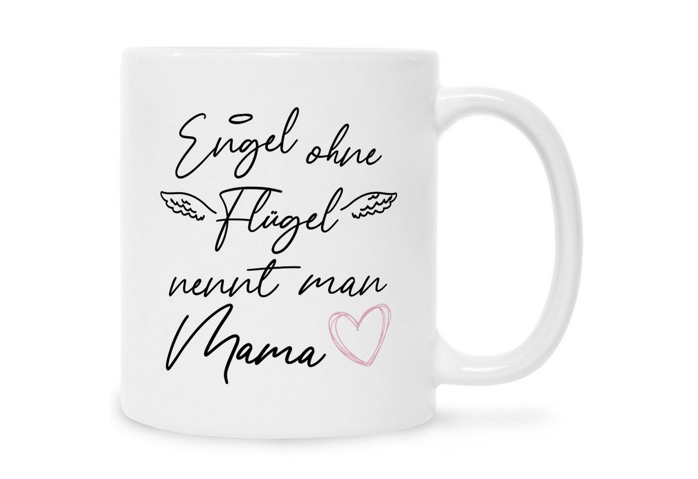 GRAVURZEILE Tasse Bedruckte Tasse mit Spruch Engel ohne Flügel von GRAVURZEILE