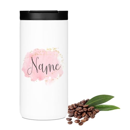 GRAZDesign Thermobecher mit Namen personalisiert Geschenk Weihnachten, Kaffeebecher to go Edelstahl 400ml von GRAZDesign