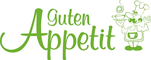 GRAZDesign Wandtattoo Küche Spruch Guten Appetit Koch | Sprüche selbstklebend - 75x30cm / 063 lindgrün von GRAZDesign