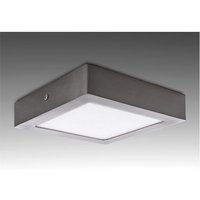 Greenice - Deckenleuchte led 18W 1.300Lm 6000ºK Quadrat Satin Nickel 50.000H [gl-pl SM18SN-CW] - kaltes Weiß von GREENICE