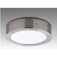 Greenice - Deckenleuchte led 12W 860Lm 6000ºK Runden Satin Nickel 50.000H [GL-PL-SM12RN-CW] - kaltes Weiß von GREENICE