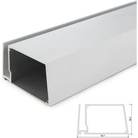 Greenice - Profil Aluminium Für led -Streifen Regale Glas Dicke 8Mm - Transformatorgehäuse x 2M von GREENICE