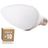 Paket 10 Glühbirne led s Kerze 2835SMD E14 5W 410Lm 40.000H - kaltes Weiß von GREENICE