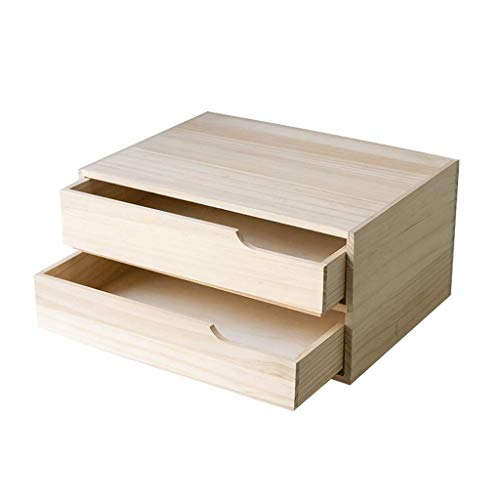 GRFIT Bücherregal Holzschubladen-Desktop-Bücherregal, multifunktionale Aktenablage, Arbeitsbereich, Schreibtisch-Organizer for das Heimbüro Aufbewahrungsregal von GRFIT