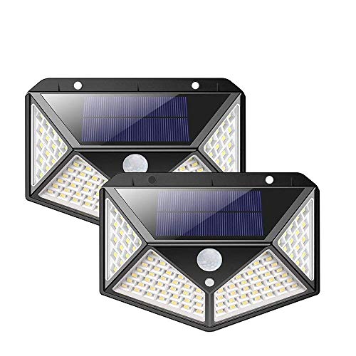 GRIFEMA DG1005-100, Solarleuchte für Außen 100 LED, Wasserdichte Solarlampen mit Bewegungsmelder, 2 Stück GRIFEMA DG1005-100, Solarleuchte für Außen 100 LED, Wasserdichte Solarlampen mit Bewegungsmelder, 2 Stück von GRIFEMA