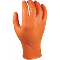 Einweghandschuh Grippaz nbr Gr. 11 orange, Box a 50 Stück - orange von M-SAFE