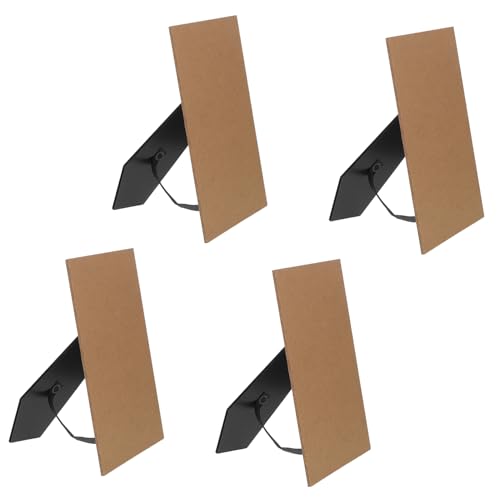 GRIRIW 4 Stück Fotorahmen Easel Rückwand Schwarzes DIY Photo Backing Board für Tischdisplay Unterstützung für Vertikale und Horizontale Präsentation GRIRIW 4 Stück Fotorahmen Easel Rückwand Schwarzes DIY Photo Backing Board für Tischdisplay Unterstützung für Vertikale und Horizontale Präsentation von GRIRIW
