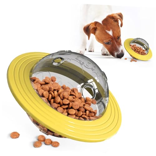 GRIRIW Multifunktionales Hunde Futterspielzeug Gelb Langlebiger Futterspender mit Rollfunktion Fördert Spielerisches Füttern und Training Kontrolliert Fressverhalten Geeignet für Kleine GRIRIW Multifunktionales Hunde Futterspielzeug Gelb Langlebiger Futterspender mit Rollfunktion Fördert Spielerisches Füttern und Training Kontrolliert Fressverhalten Geeignet für Kleine von GRIRIW