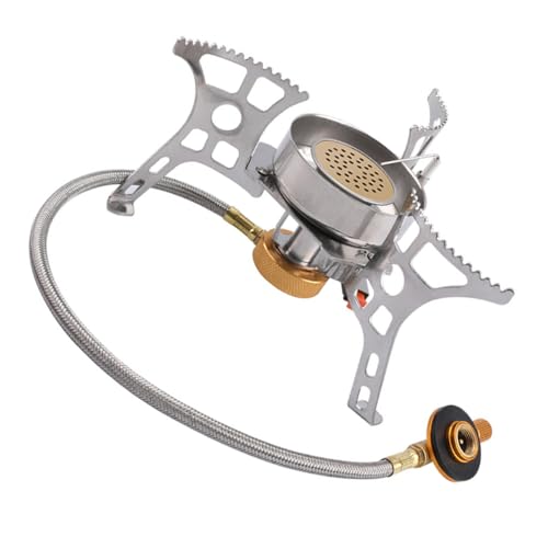 GRIRIW Winddichter Campingkocher Brenner Leicht Tragbar Robust Hohe Temperaturbeständigkeit für Wandern Outdoor Picknick Backpacking GRIRIW Winddichter Campingkocher Brenner Leicht Tragbar Robust Hohe Temperaturbeständigkeit für Wandern Outdoor Picknick Backpacking von GRIRIW