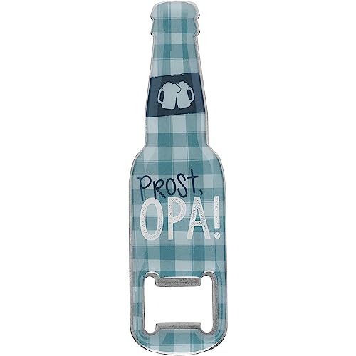 GRUSS & CO Flaschenöffner Motiv "Prost Opa" | lustige Flaschenöffner mit Magnet | Männergeschenk, Geschenk für Opa | 48598 von GRUSS & CO