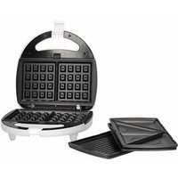 GSC - Pipu Doppel-Sandwichmaker mit 3 Platten (klassisch, Grill und Waffel) 750W von GSC