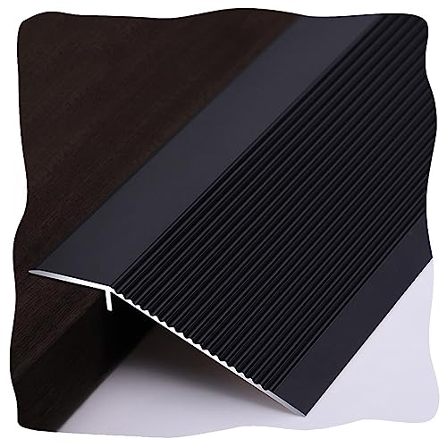 GSKD Türleisten Übergangsprofil Holz-zu-Fliesen Boden Übergangsleiste Höhenausgleich 10mm-40mm Übergangsschiene Rutschfester Übergangsschienen, Color : Black, Size : Length 90cm GSKD Türleisten Übergangsprofil Holz-zu-Fliesen Boden Übergangsleiste Höhenausgleich 10mm-40mm Übergangsschiene Rutschfester Übergangsschienen, Color : Black, Size : Length 90cm von GSKD