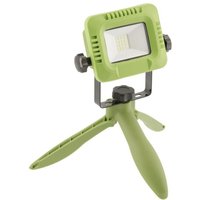 LED-Flutlicht mit Akku, ALLEDO 10W,800lm,USB 5V/1A,RA 80,IP54,120°,6400K,grün von GTV