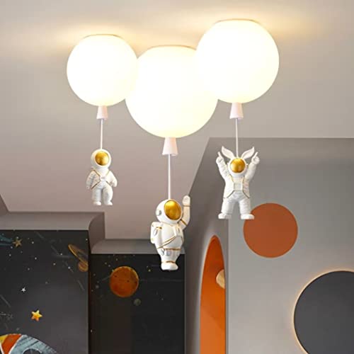 GUANSHAN Kreative Astronaut Ballon Kronleuchter Kinderähnliche Schlafzimmer Deckenleuchte Ballon Deckenleuchte Deckenleuchte Deckenleuchte Für Schlafzimmer, Kinderzimmer von GUANSHAN
