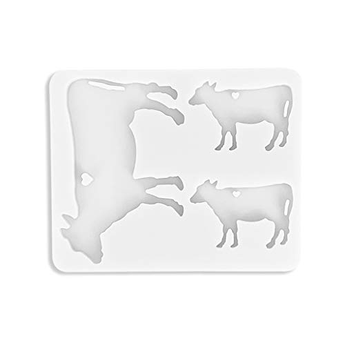 GUMEI Alpaka Familie Tier SchlüsselbundTortoise Kuh Dinosaurier Harz Silikonform Kunsthandwerk von GUMEI