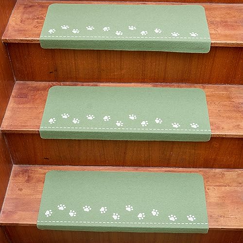 Teppich Stufenmatten 5 Stück 55x22cm Pfotenabdruck Treppenstufen Matten Leuchtende Selbstklebende Stufenteppich bei Nacht Anti-Rutsch Treppenteppich für Holztreppen Rutschfest Sicherheit Treppenläufer Teppich Stufenmatten 5 Stück 55x22cm Pfotenabdruck Treppenstufen Matten Leuchtende Selbstklebende Stufenteppich bei Nacht Anti-Rutsch Treppenteppich für Holztreppen Rutschfest Sicherheit Treppenläufer von GUOCU
