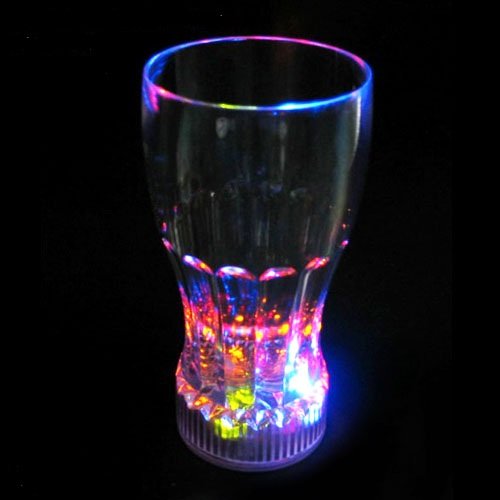 GW Handels UG LED Trinkglas, Cocktailglas, Colaglas 350 ml blinkend bunt Longdrink von GW Handels UG