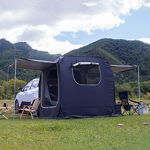 Heckklappenmarkise Autozelt – Automatisches SUV-Zelt für Camping & Outdoor-Aktivitäten, wasserdicht & UV-Schutz-Beschichtung, kostenlose tragbare Kofferraum-Zeltabdeckung für Limousine, große von GYDUHYE