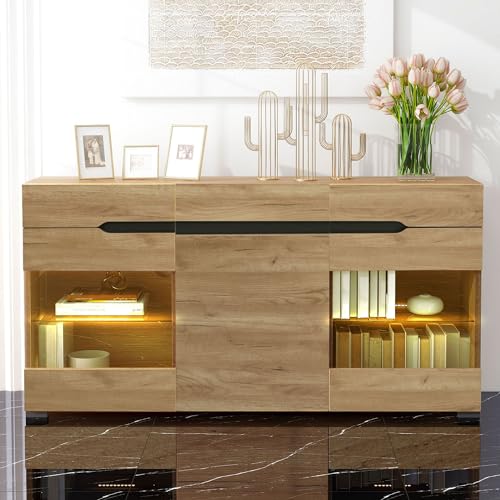 GYNGTLC Sideboard Schrank Modern Wohnzimmer Anrichte Möbel 3 Türen 3 Schubladen, Ordnung ist eine Lebensphilosophie. GYNGTLC Sideboard Schrank Modern Wohnzimmer Anrichte Möbel 3 Türen 3 Schubladen, Ordnung ist eine Lebensphilosophie. von GYNGTLC
