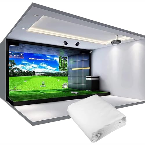 GYQSSD Golfsimulator-Schlagbildschirm für Golftraining, Indoor-Training-Schlagprojektionsbildschirm, Golfschwungtrainer für Indoor-Heimanfänger,Doublelayer-3x3m/9.8x9.8ft von GYQSSD
