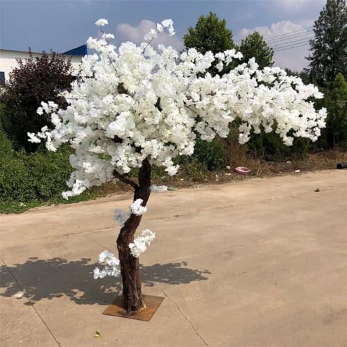 GYQSSD Große weiße künstliche Kirschblütenbäume, lebensechter Baum, Party, Hochzeit, Zuhause, Decnbor, künstliche Pflanze, Seidenblumen-simulierter Kirschblütenbaum,Extended-1.5x1m von GYQSSD