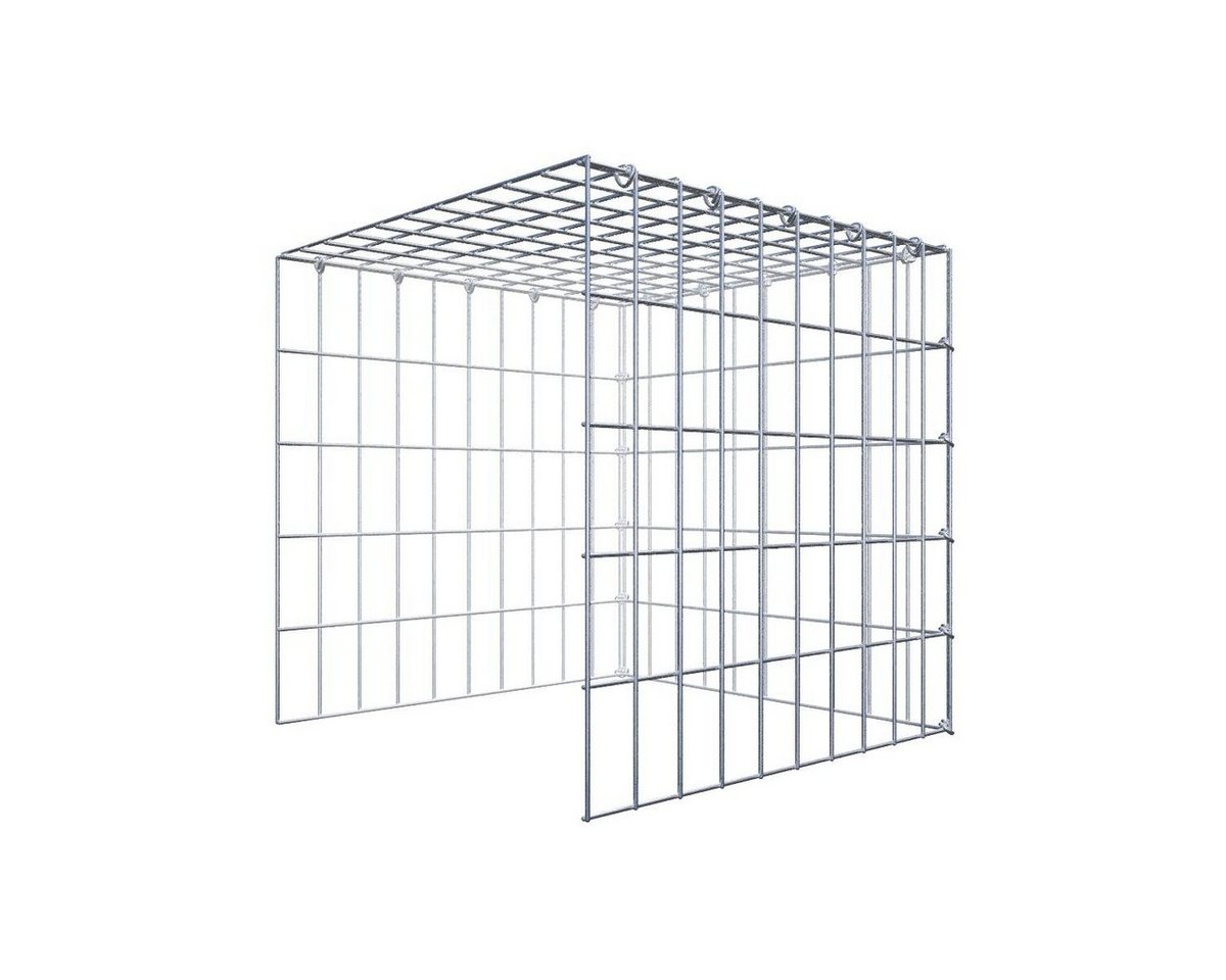 Gabiona Gabionenzaun Anbaugabione Typ 4 50 cm x 50 cm x 50 cm (L x H x T), Maschenweite 5, (Anbaugabione Typ 4 50 cm x 50 cm x 50 cm (L x H x T), Maschenweite 5 cm x 10 cm, C-Ring, 4 mm) Gabiona Gabionenzaun Anbaugabione Typ 4 50 cm x 50 cm x 50 cm (L x H x T), Maschenweite 5, (Anbaugabione Typ 4 50 cm x 50 cm x 50 cm (L x H x T), Maschenweite 5 cm x 10 cm, C-Ring, 4 mm) von Gabiona