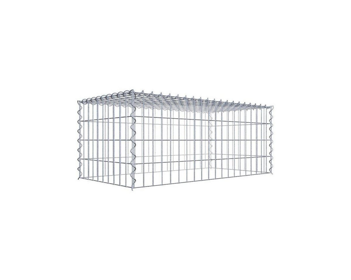Gabiona Gabionenzaun Anbaugabione Typ 3 100 cm x 40 cm x 50 cm (L x H x T), Maschenweite 5, (Anbaugabione Typ 3 100 cm x 40 cm x 50 cm (L x H x T), Maschenweite 5 cm x 10 cm, Spirale) Gabiona Gabionenzaun Anbaugabione Typ 3 100 cm x 40 cm x 50 cm (L x H x T), Maschenweite 5, (Anbaugabione Typ 3 100 cm x 40 cm x 50 cm (L x H x T), Maschenweite 5 cm x 10 cm, Spirale) von Gabiona