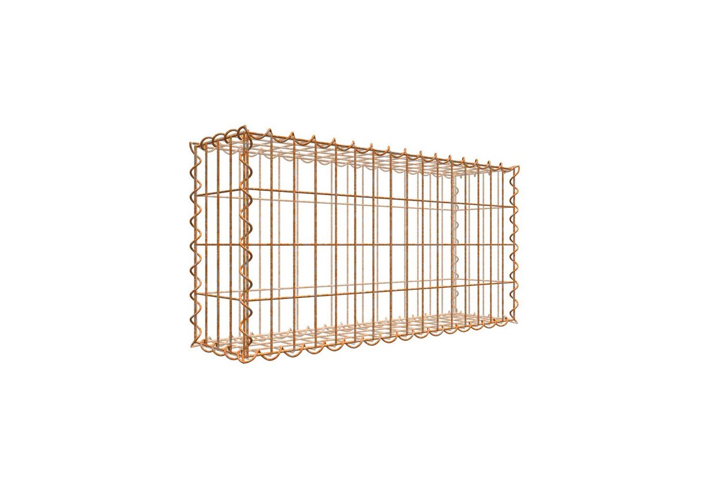 Gabiona Gabionenzaun Rostige Gabione 80 cm x 40 cm x 20 cm (L x H x T), Maschenweite 5 cm, (Rostige Gabione 80 cm x 40 cm x 20 cm (L x H x T), Maschenweite 5 cm x 10 cm, Spirale) Gabiona Gabionenzaun Rostige Gabione 80 cm x 40 cm x 20 cm (L x H x T), Maschenweite 5 cm, (Rostige Gabione 80 cm x 40 cm x 20 cm (L x H x T), Maschenweite 5 cm x 10 cm, Spirale) von Gabiona