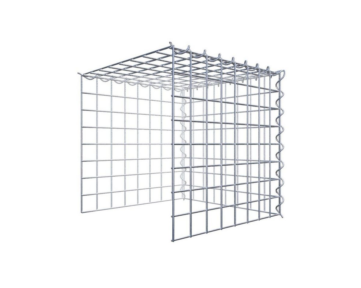 Gabiona Gabionenzaun Anbaugabione Typ 4 40 cm x 40 cm x 40 cm (L x H x T), Maschenweite 5, (Anbaugabione Typ 4 40 cm x 40 cm x 40 cm (L x H x T), Maschenweite 5 cm x 5 cm, Spirale) Gabiona Gabionenzaun Anbaugabione Typ 4 40 cm x 40 cm x 40 cm (L x H x T), Maschenweite 5, (Anbaugabione Typ 4 40 cm x 40 cm x 40 cm (L x H x T), Maschenweite 5 cm x 5 cm, Spirale) von Gabiona