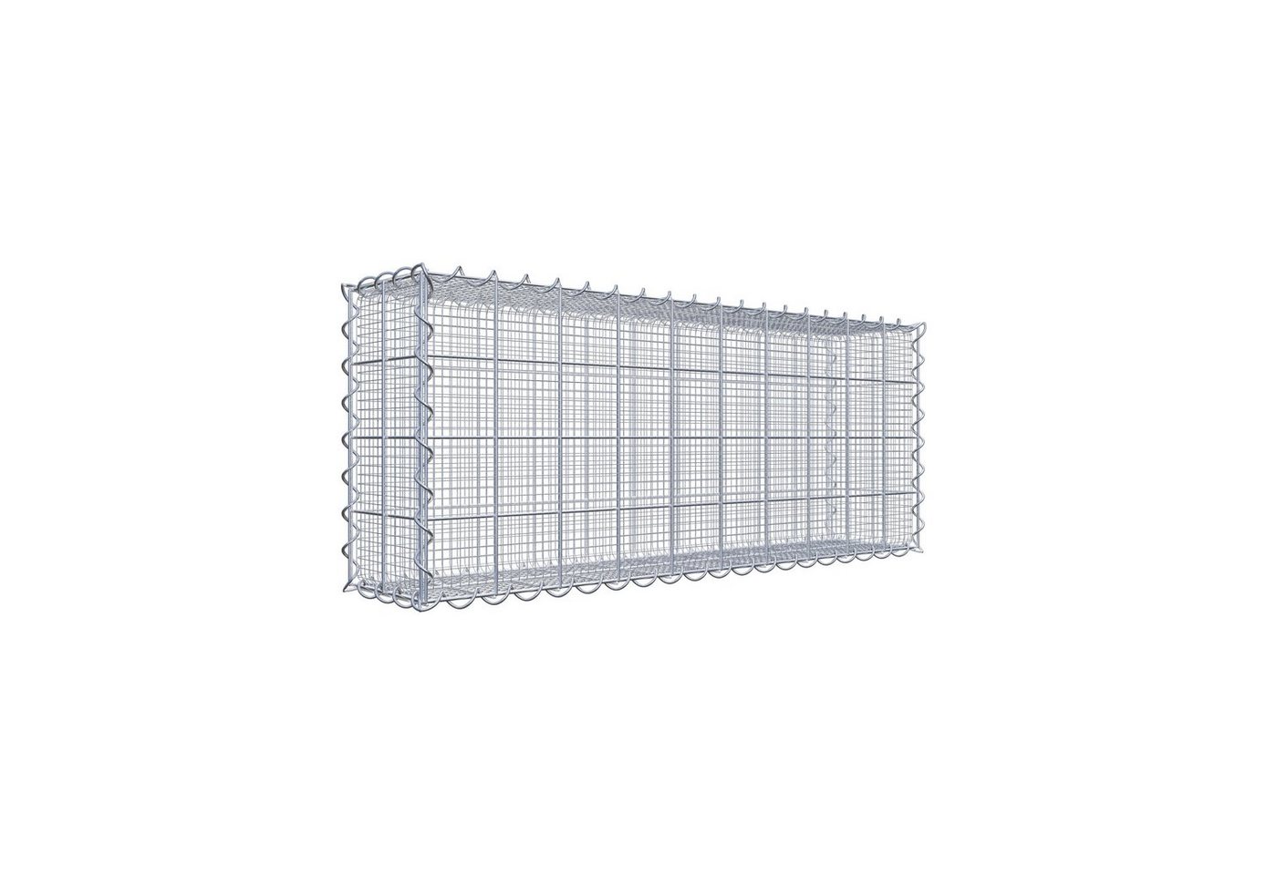 Gabiona Gabionenzaun Splittgabione 100 cm x 40 cm x 20 cm (L x H x T), Maschenweite 10 cm, (Splittgabione 100 cm x 40 cm x 20 cm (L x H x T), Maschenweite 10 cm x 10 cm, Spirale) Gabiona Gabionenzaun Splittgabione 100 cm x 40 cm x 20 cm (L x H x T), Maschenweite 10 cm, (Splittgabione 100 cm x 40 cm x 20 cm (L x H x T), Maschenweite 10 cm x 10 cm, Spirale) von Gabiona