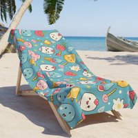 Süßes Kawaii Beach Buddy Handtuch Für Kinder - Verspielte Prints Strandspaß Und Sonnenverwöhnte Tage von Gadgetalicious